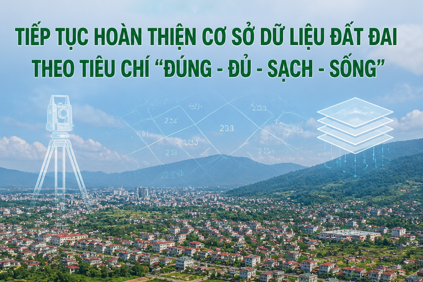Lào Cai: Tiếp tục hoàn thiện cơ sở dữ liệu đất đai theo tiêu chí “đúng - đủ - sạch - sống”