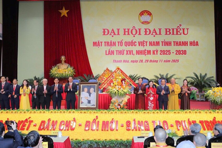 Phó Chủ tịch Hà Thị Nga dự Đại hội đại biểu MTTQ Việt Nam tỉnh Thanh Hóa lần thứ XVI, nhiệm kỳ 2025-2030