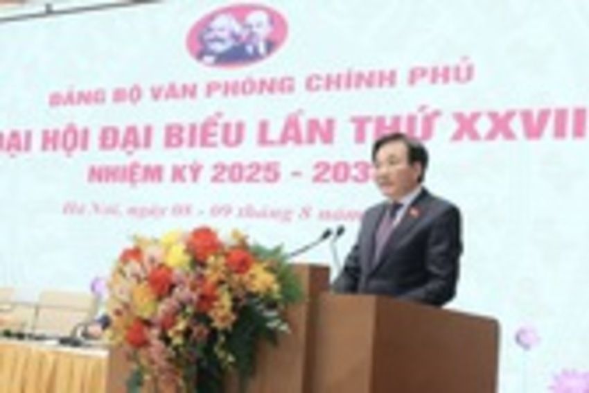 Đại hội Đảng bộ Văn phòng Chính phủ lần thứ XXVII thành công tốt đẹp