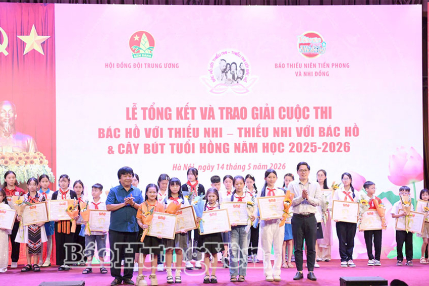 Hai học sinh Hưng Yên đoạt giải nhì cuộc thi “Bác Hồ với thiếu nhi - Thiếu nhi với Bác Hồ” năm học 2025 - 2026