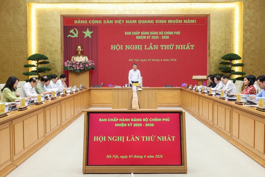 Đồng chí Lê Minh Hưng chủ trì hội nghị Ban Chấp hành Đảng bộ Chính phủ