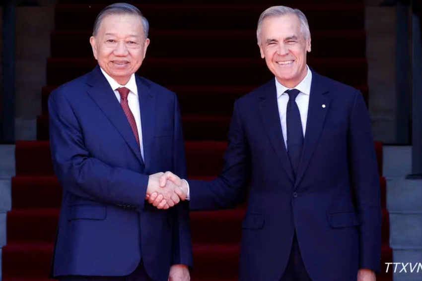 Tổng Bí thư, Chủ tịch nước Tô Lâm hội đàm với Thủ tướng Canada Mark Carney