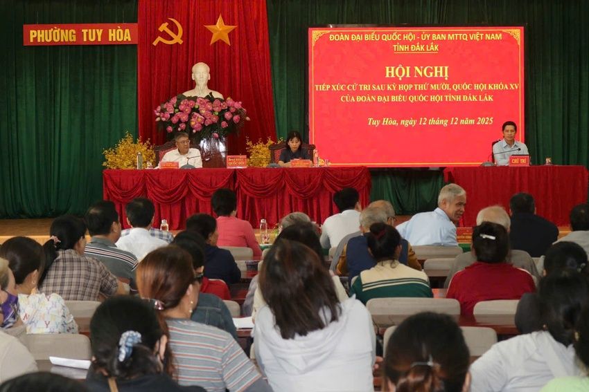 Đoàn ĐBQH tỉnh tiếp xúc cử tri các phường Tuy Hòa, Phú Yên và Bình Kiến