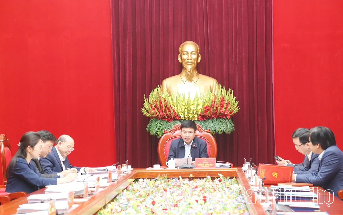 Thường trực Tỉnh ủy cho ý kiến nhiều nội dung quan trọng
