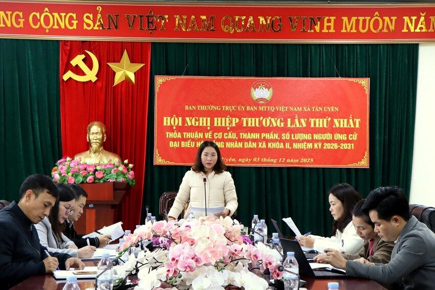 Lai Châu: Hội nghị hiệp thương lần thứ nhất Ủy ban MTTQ Việt Nam xã Tân Uyên