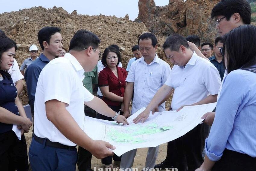 Lãnh đạo UBND tỉnh kiểm tra tiến độ triển khai Dự án Khu liên hợp thể thao tỉnh Lạng Sơn