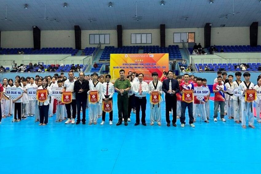 Khai mạc Giải vô địch Taekwondo trong chương trình Đại hội Thể dục thể thao tỉnh Đắk Lắk lần thứ I, năm 2025-2026