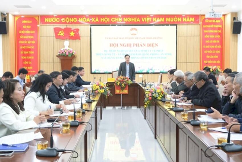 Hội nghị phản biện Dự thảo Nghị quyết của Tỉnh ủy Lâm Đồng