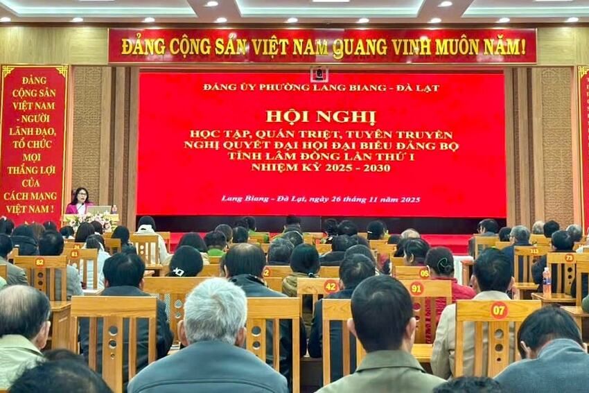 Phường Lang Biang - Đà Lạt lan tỏa Nghị quyết Đại hội Đảng bộ tỉnh Lâm Đồng vào cuộc sống