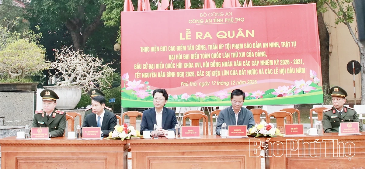 Ra quân thực hiện Đợt cao điểm tấn công, trấn áp tội phạm, bảo đảm an ninh trật tự