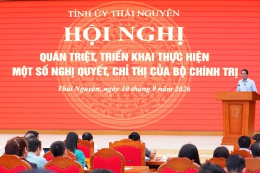 Tỉnh ủy Thái Nguyên tổ chức Hội nghị quán triệt, triển khai thực hiện một số Nghị quyết, Chỉ thị của Bộ Chính trị