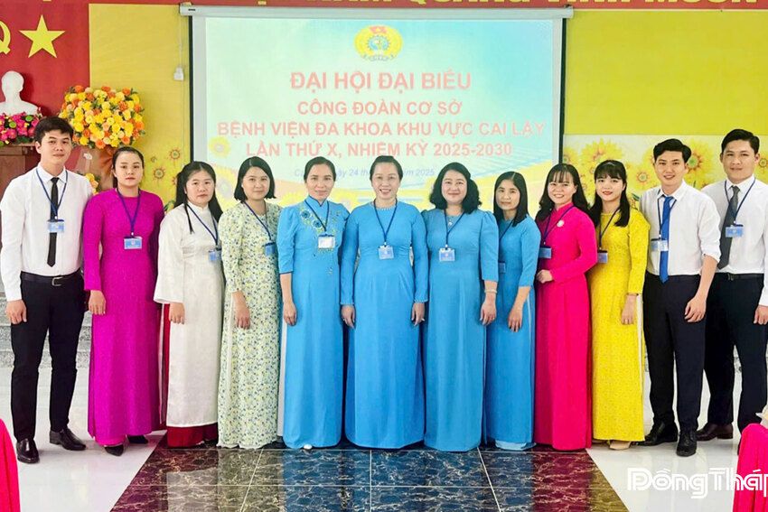 Đại hội Công đoàn Bệnh viện Đa khoa khu vực Cai Lậy lần thứ X thành công tốt đẹp