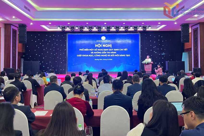Hội nghị phổ biến các nghị định, hướng dẫn thi hành Luật Khoa học, công nghệ và đổi mới sáng tạo