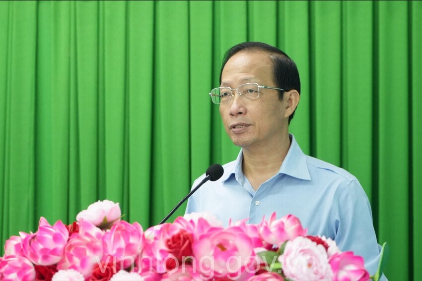 Phó Chủ tịch UBND tỉnh Nguyễn Trúc Sơn dự Hội nghị Đảng ủy xã Long Hiệp lần thứ 6