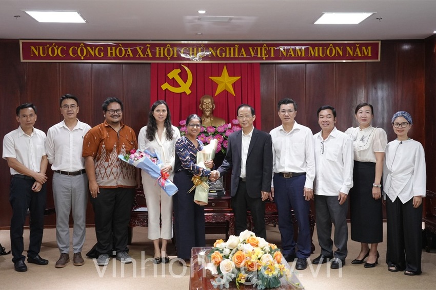 Phó Chủ tịch UBND tỉnh Nguyễn Trúc Sơn tiếp, chào xã giao Đoàn công tác của Quỹ Phát triển nông nghiệp quốc tế (IFAD)