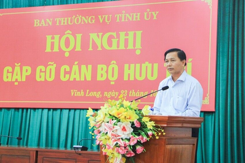 Tỉnh ủy Vĩnh Long tổ chức Hội nghị gặp gỡ, lắng nghe ý kiến đóng góp của cán bộ hưu trí khu vực Bến Tre cũ