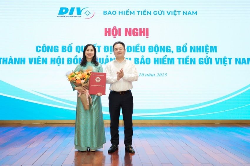 Công bố Quyết định điều động, bổ nhiệm thành viên Hội đồng Quản trị Bảo hiểm Tiền gửi Việt Nam