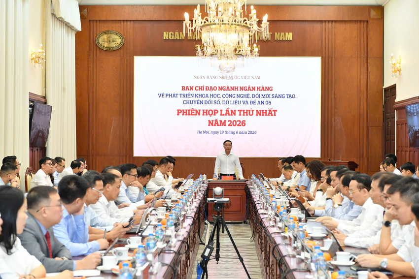 Phiên họp lần thứ nhất năm 2026 của Ban Chỉ đạo ngành Ngân hàng về phát triển khoa học, công nghệ, đổi mới sáng tạo, chuyển đổi số, dữ liệu và Đề án 06