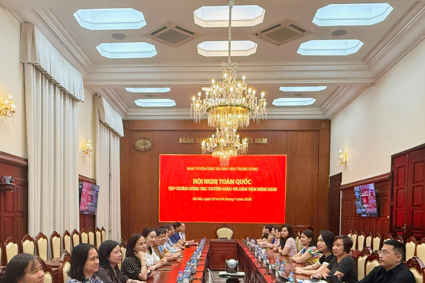 Đảng bộ Ngân hàng Nhà nước Việt Nam tích cực tham gia Hội nghị tập huấn công tác tuyên giáo và dân vận năm 2026