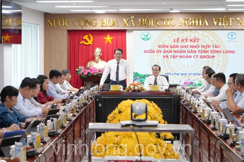 Vĩnh Long và CT Group ký kết ghi nhớ hợp tác về khoa học công nghệ, đổi mới sáng tạo và chuyển đổi số