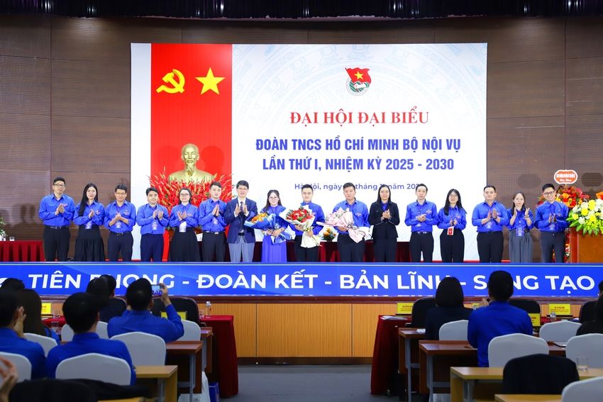 Đại hội đại biểu Đoàn TNCS Hồ Chí Minh Bộ Nội vụ lần thứ I, nhiệm kỳ 2025 – 2030 diễn ra thành công tốt đẹp