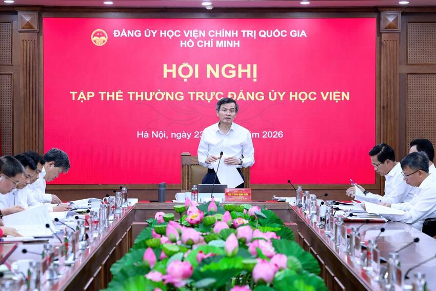 Hội nghị tập thể Thường trực Đảng ủy, Hội nghị Ban Thường vụ Đảng ủy tháng 9, Hội nghị Ban Chấp hành Đảng bộ Học viện lần thứ sáu, nhiệm kỳ 2025-2030
