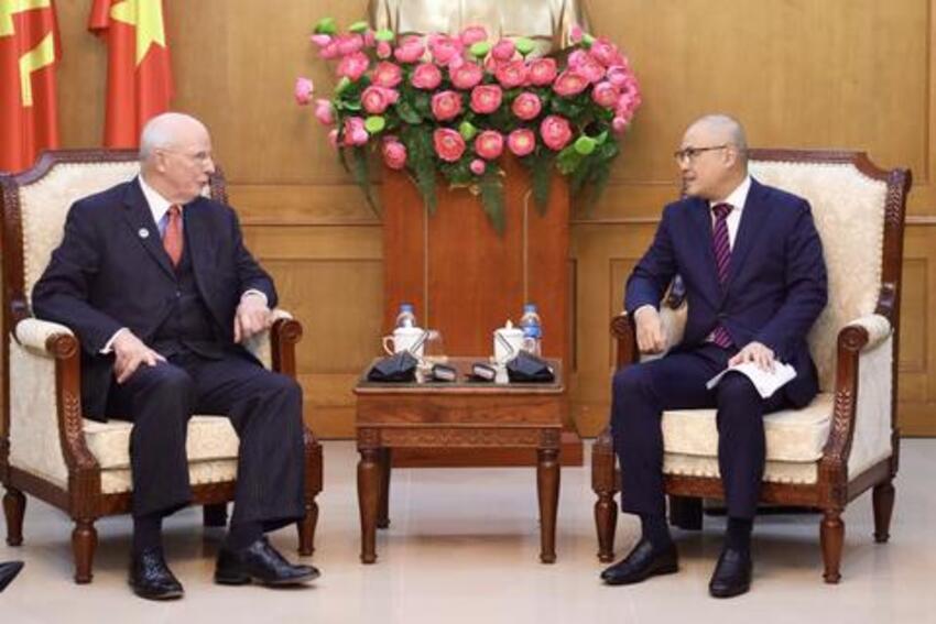 Phó Trưởng Ban Chính sách, chiến lược Trung ương Phạm Đại Dương tiếp Đoàn công tác của Hội đồng Chính sách Đối ngoại Hoa Kỳ