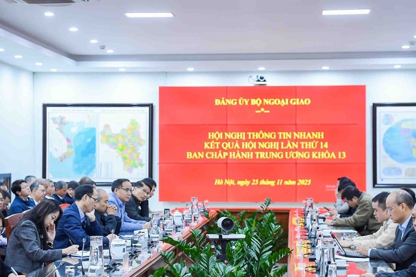 Đảng ủy Bộ Ngoại giao thông tin nhanh về kết quả Hội nghị Trung ương 14