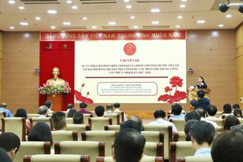 Đảng ủy Mặt trận Tổ quốc, các đoàn thể Trung ương quán triệt 3 chuyên đề quan trọng