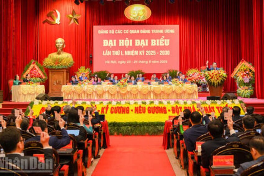 Đại hội đại biểu Đảng bộ các cơ quan Đảng Trung ương lần thứ nhất, nhiệm kỳ 2025-2030