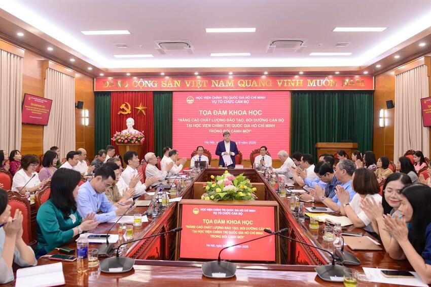 Toạ đàm khoa học “Nâng cao chất lượng đào tạo, bồi dưỡng cán bộ tại Học viện Chính trị quốc gia Hồ Chí Minh trong bối cảnh mới”