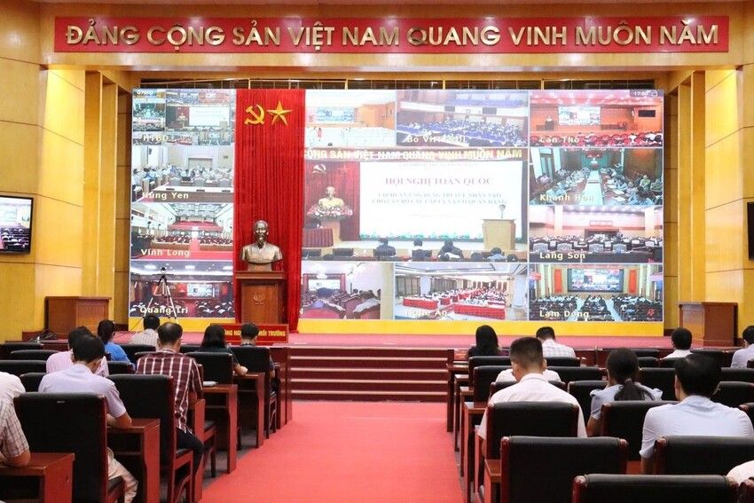 Đảng ủy Bộ NN-MT tham dự Hội nghị toàn quốc tập huấn ứng dụng AI