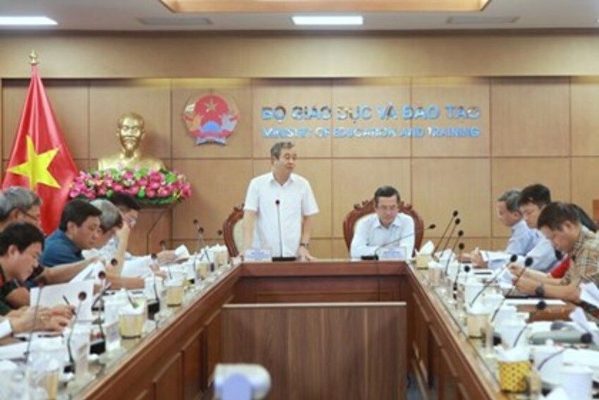 Đoàn kiểm tra Ban Chỉ đạo 35 Trung ương làm việc với Ban Chỉ đạo 35 Đảng uỷ Bộ Giáo dục và Đào tạo