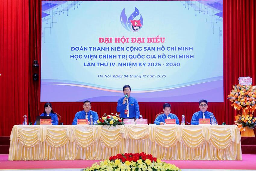 Khai mạc Đại hội đại biểu Đoàn TNCS Hồ Chí Minh Học viện Chính trị quốc gia Hồ Chí Minh lần thứ III, nhiệm kỳ 2025-2030