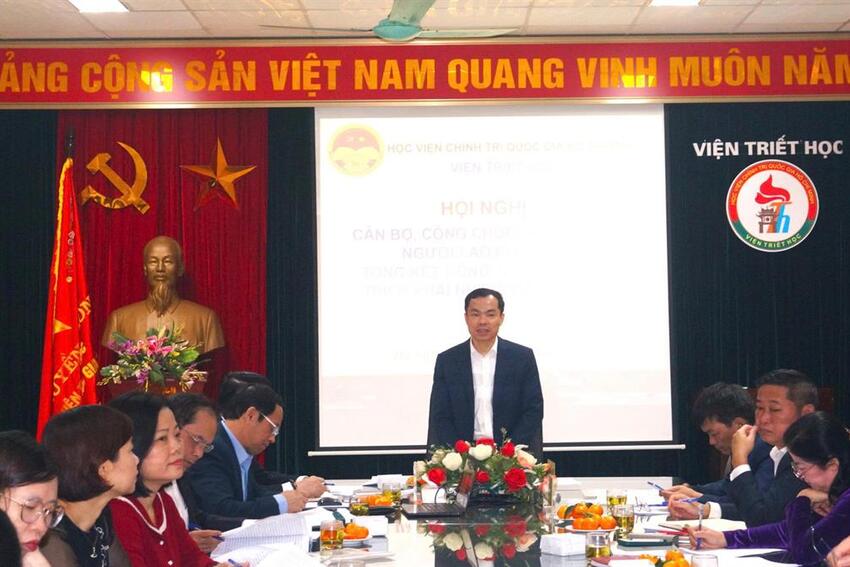 Viên Triết học tổ chức Hội nghị công chức, viên chức người lao động và tổng kết công tác năm 2025, triển khai nhiệm vụ năm 2026