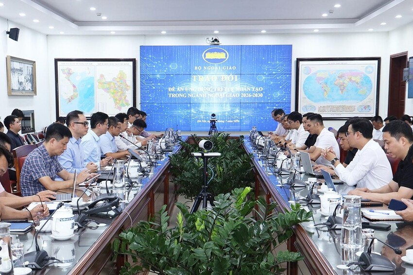Bộ Ngoại giao trao đổi, hoàn thiện Đề án ứng dụng trí tuệ nhân tạo trong ngành Ngoại giao giai đoạn 2026-2030