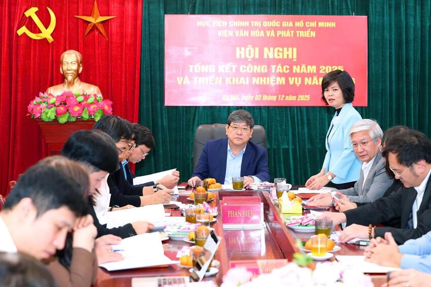 Viện Văn hóa và Phát triển tổ chức Hội nghị tổng kết công tác năm 2025 và triển khai nhiệm vụ năm 2026