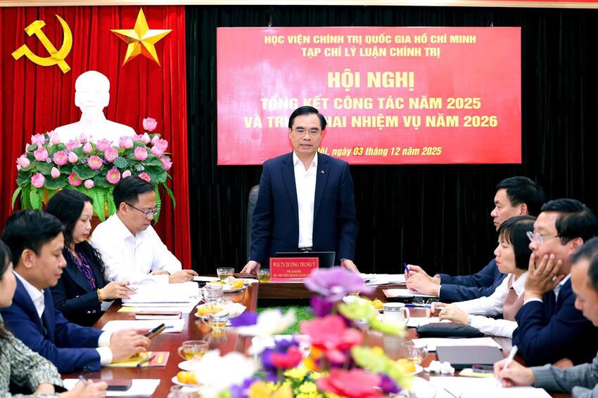 Tạp chí Lý luận chính trị tổ chức Hội nghị tổng kết công tác đảng và các mặt công tác năm 2025, triển khai phương hướng, nhiệm vụ 2026