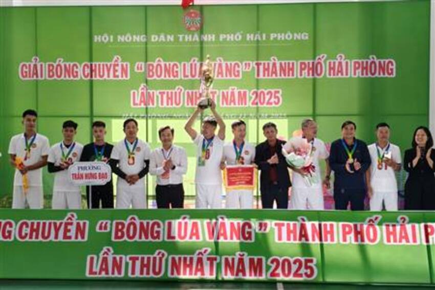 Hội Nông dân thành phố tổ chức Giải bóng chuyền “Bông lúa vàng” lần thứ I – năm 2025