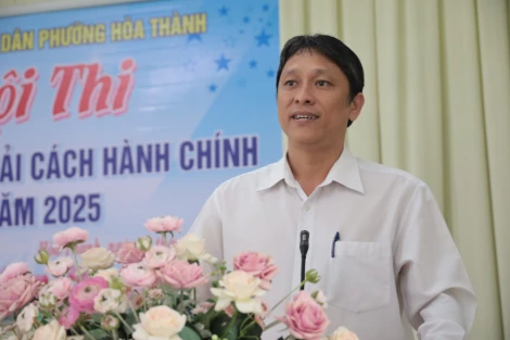 Phường Hòa Thành tổ chức Hội thi tìm hiểu về cải cách hành chính năm 2025