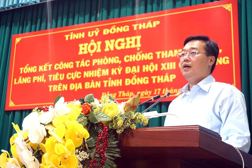 Đồng Tháp: Tổng kết công tác phòng, chống tham nhũng, lãng phí, tiêu cực nhiệm kỳ Đại hội XIII của Đảng