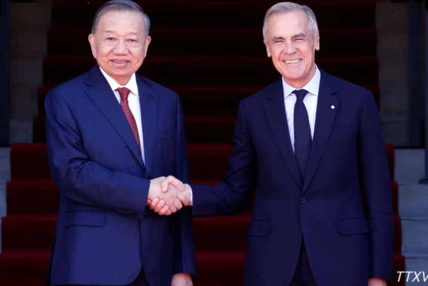 Tổng Bí thư, Chủ tịch nước Tô Lâm hội đàm với Thủ tướng Canada Mark Carney