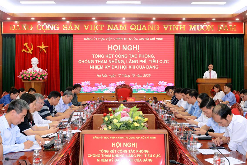 Học viện Chính trị Quốc gia Hồ Chí Minh: Tổng kết công tác phòng, chống tham nhũng, lãng phí, tiêu cực nhiệm kỳ Đại hội XIII của Đảng