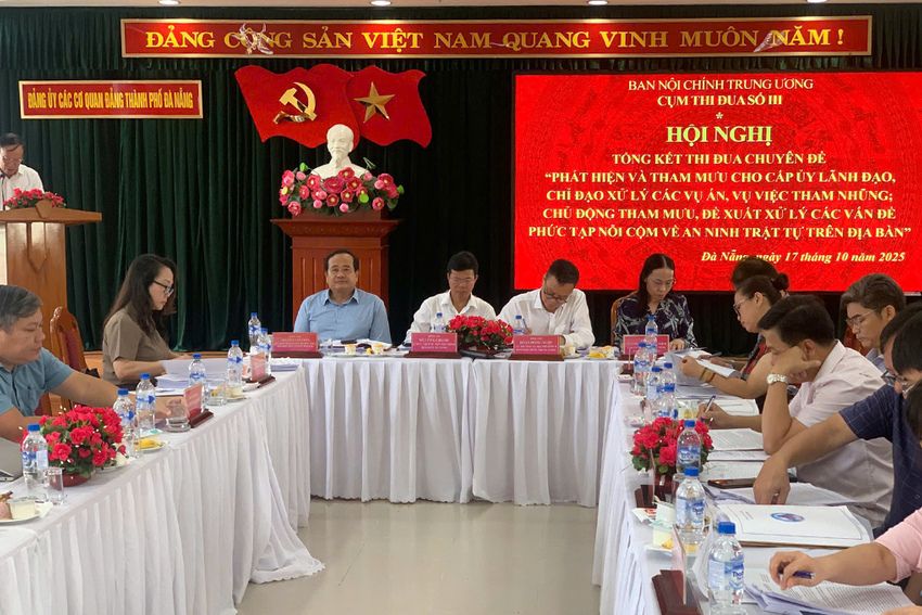 Cụm thi đua số III tổng kết thi đua chuyên đề theo Kế hoạch số 15-KH/BNCTW của Ban Nội chính Trung ương