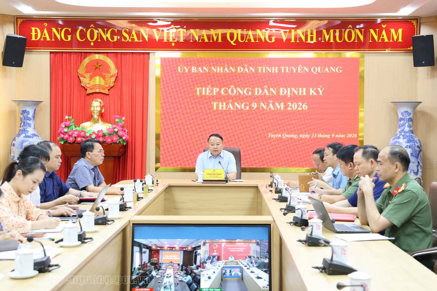 Chủ tịch UBND tỉnh Phan Huy Ngọc tiếp công dân định kỳ tháng 9 năm 2026