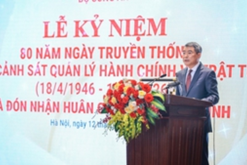 Phát biểu của Thủ tướng Lê Minh Hưng tại lễ kỷ niệm 80 năm Ngày truyền thống lực lượng cảnh sát quản lý hành chính về trật tự xã hội