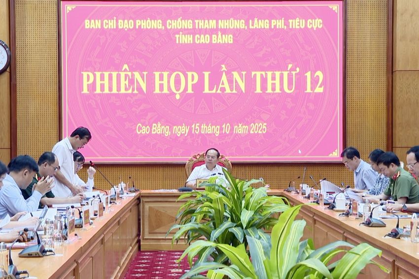 Cao Bằng: Đẩy mạnh kiểm tra, giám sát, xử lý nghiêm sai phạm trong công tác phòng, chống tham nhũng, lãng phí, tiêu cực