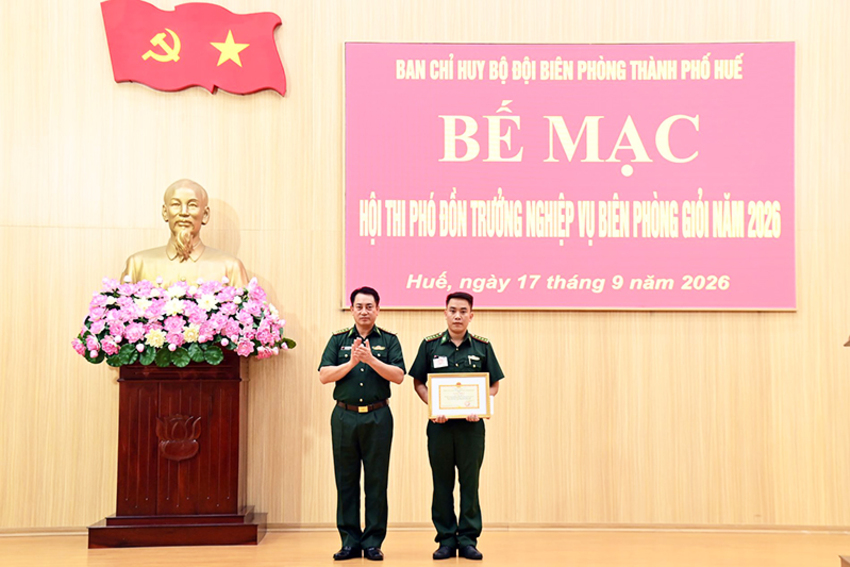 Bộ đội Biên phòng Thành phố Huế tổ chức Hội thi Phó Đồn trưởng nghiệp vụ giỏi