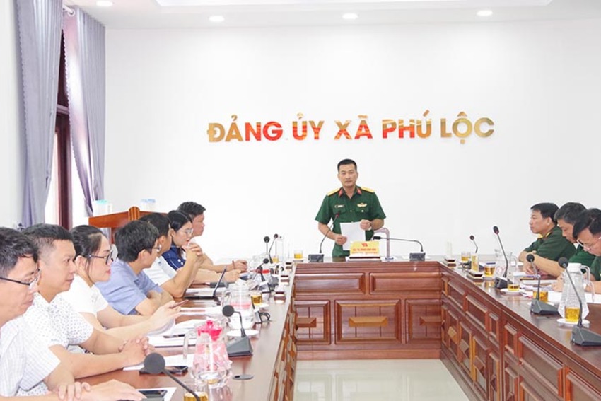 Đoàn kiểm tra 496 thông báo kết luận kiểm tra đối với Ban Thường vụ Đảng ủy xã Phú Lộc