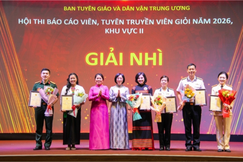 Gia Lai đạt 1 giải nhì, 2 giải khuyến khích Hội thi Báo cáo viên, tuyên truyền viên giỏi khu vực II